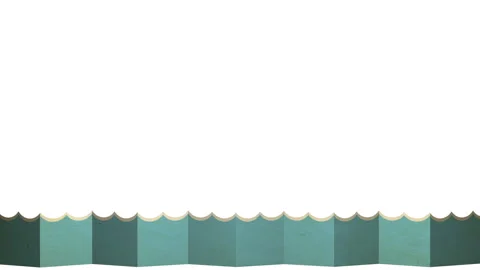 Cartoon Sea With Alpha Stock Footage 122203032