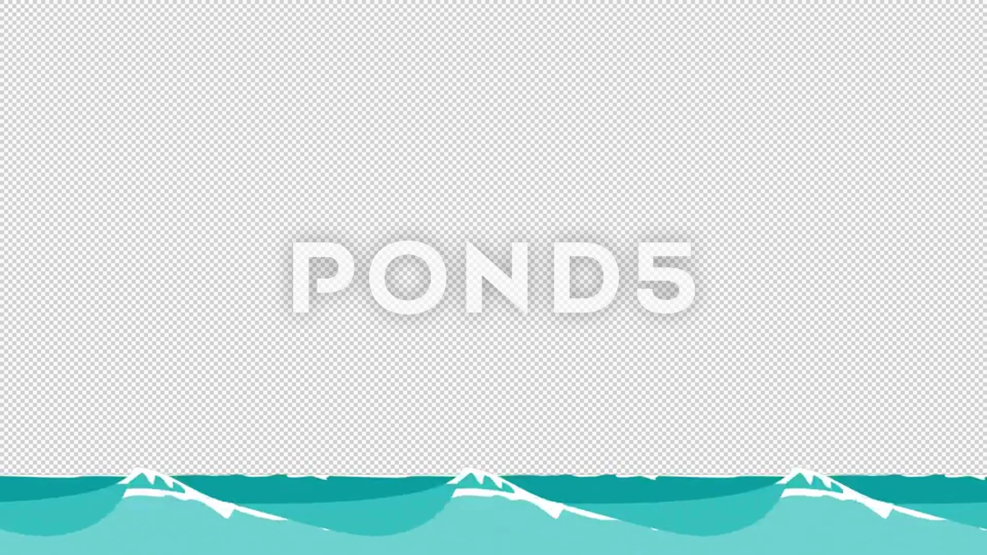 Cartoon sea waves | Stock Video | Pond5