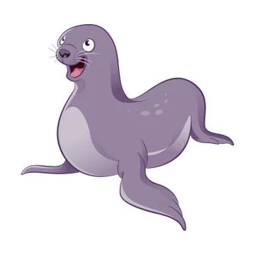 Cartoon Seal Stock Illustration