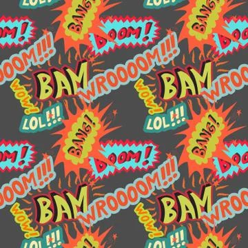 Cartoon seamless pattern Stock Illustration