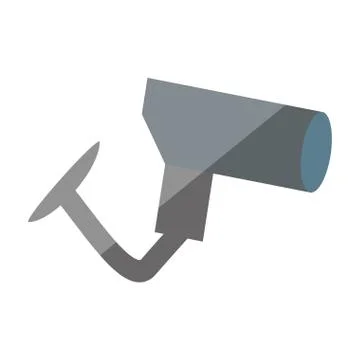 Cartoon security camera privacy protection shadow Illustrazione stock