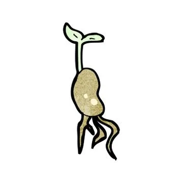 Cartoon seedling Illustration