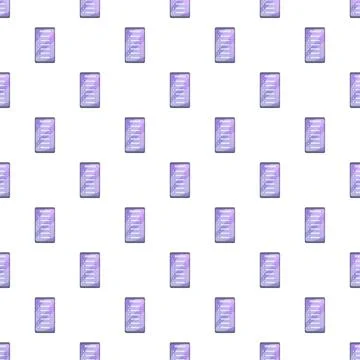 Cartoon server rack units seamless pattern background イラスト素材