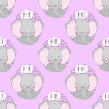 Cartoon set Vector Animals face. Funny head muzzle.Hand drawn style Stock Illustration