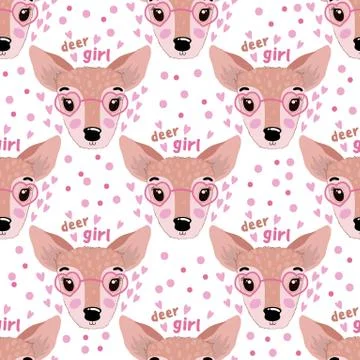 Cartoon set Vector Animals face. Funny head muzzle.Hand drawn style Stock Illustration