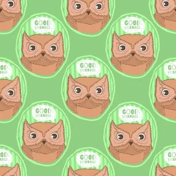 Cartoon set Vector Animals face. Funny head muzzle.Hand drawn style Stock Illustration