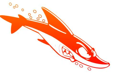 Cartoon shark Stock Illustration