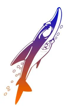 Cartoon shark Stock Illustration