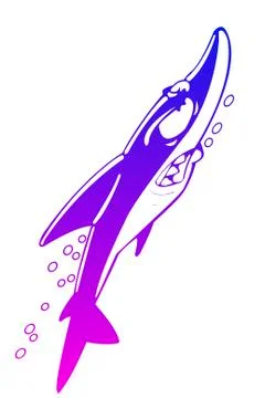 Cartoon shark Stock Illustration