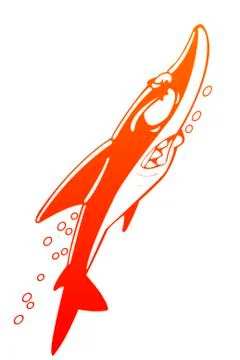 Cartoon shark Stock Illustration