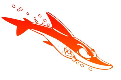 Cartoon shark Stock Illustration