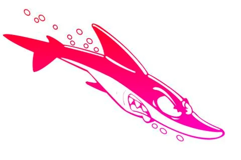 Cartoon shark Stock Illustration