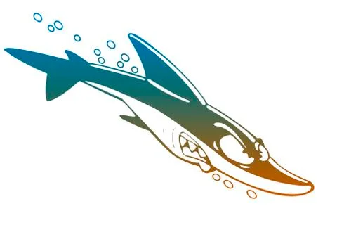 Cartoon shark Stock Illustration