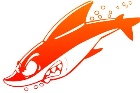 Cartoon shark Stock Illustration
