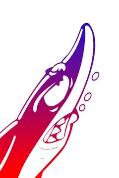 Cartoon shark Stock Illustration