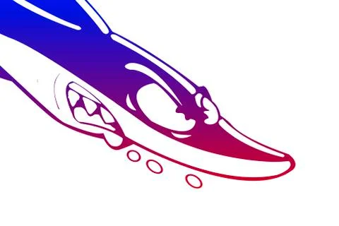 Cartoon shark Stock Illustration