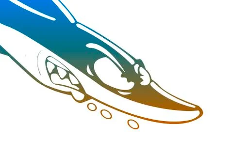 Cartoon shark Stock Illustration