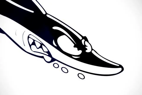 Cartoon shark Stock Illustration