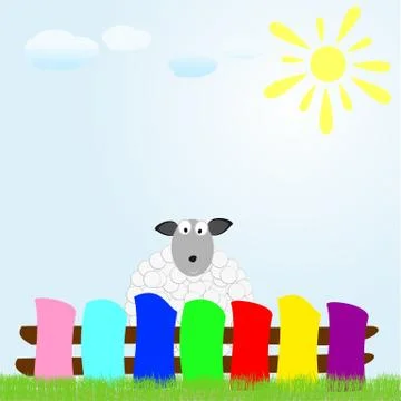 Cartoon sheep Stock Illustration