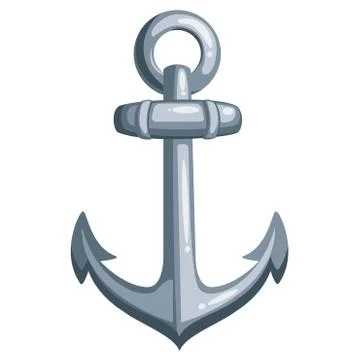 Cartoon ship anchor Stock Illustration