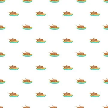 Cartoon ship boat wreck pattern seamless background Stock Illustration