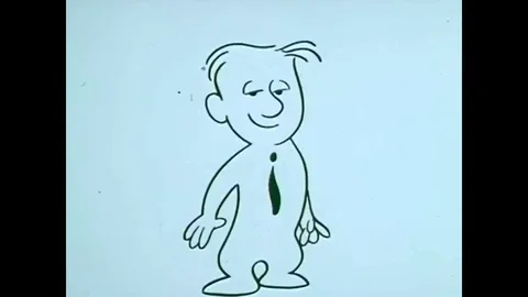 A cartoon shows the evolution of messaging, beginning with a caveman and Stock Footage 88553260