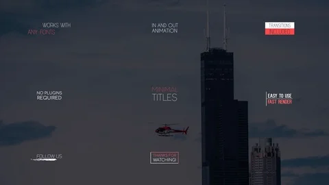 Cartoon Simple Titles Modèle After Effects