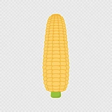 Cartoon single corn. Vector illustration. Stock Illustration
