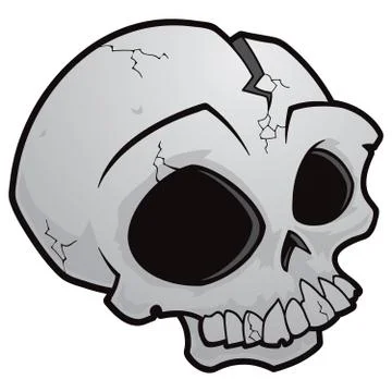 Cartoon Skull Stock Illustration