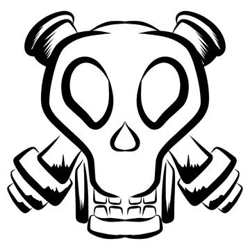 Cartoon skull Stock Illustration