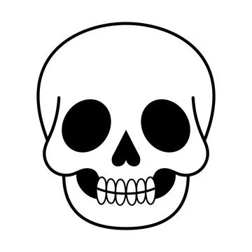 Cartoon Skull Vector Illustration Stock Illustration