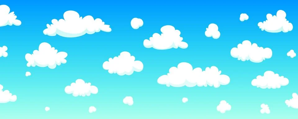 Cartoon Sky Background Stock Illustration