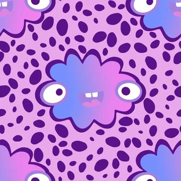 Cartoon sky seamless gradient clouds pattern for wrapping paper and fabrics Stockillustratie