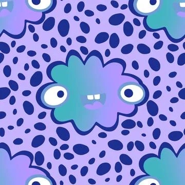 Cartoon sky seamless gradient clouds pattern for wrapping paper and fabrics 스톡 일러스트