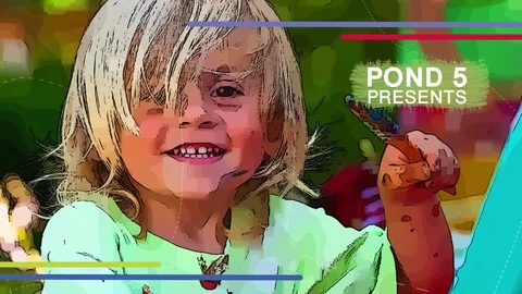 Cartoon Slideshow 库存 After Effects