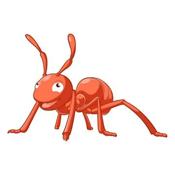 Cartoon smiling Ant Stock Illustration