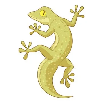 Cartoon smiling Gecko Stock Illustration