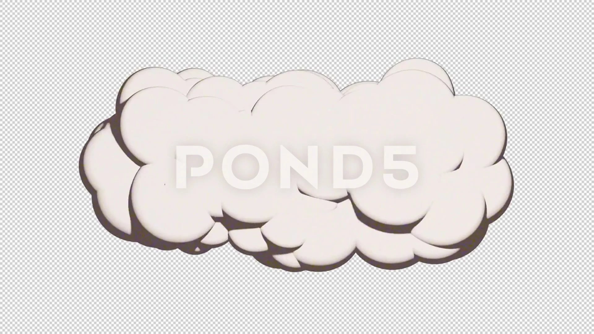 Cartoon Smoke Cloud Stock Footage ~ Royalty Free Stock Videos | Pond5