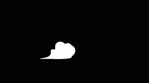 Cartoon SMOKE Elements And Transitions Stock Footage 87011109