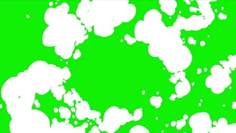 Cartoon Smoke Explosion Cloud Effect Video stock 330488692