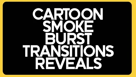Cartoon Smoke Template 스톡 After Effects