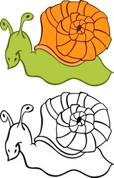 Cartoon Snail Stock Illustration