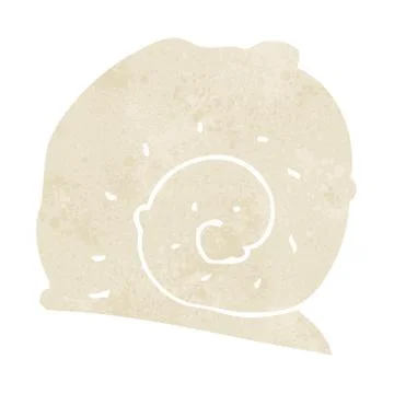 Cartoon snail shell Illustrazione stock