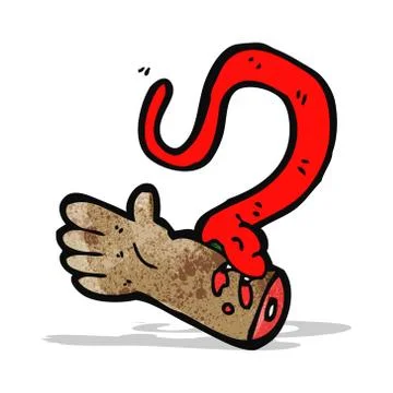 Cartoon snake bite Stock Illustration