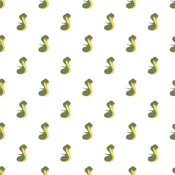 Cartoon snake character repeating pattern background Stockillustratie