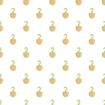Cartoon snake charmer basket pattern background 스톡 일러스트