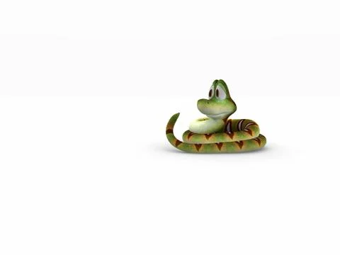 Cartoon of Snake Stock Illustration