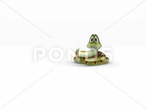 Cartoon of Snake 스톡 일러스트