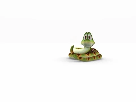 Cartoon of Snake Stock Illustration