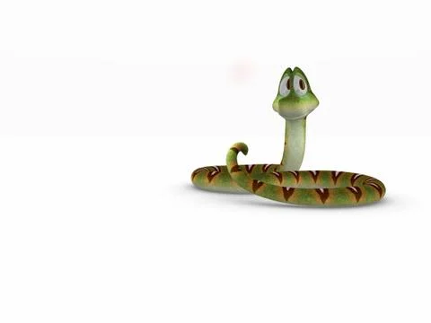 Cartoon of Snake Stock Illustration